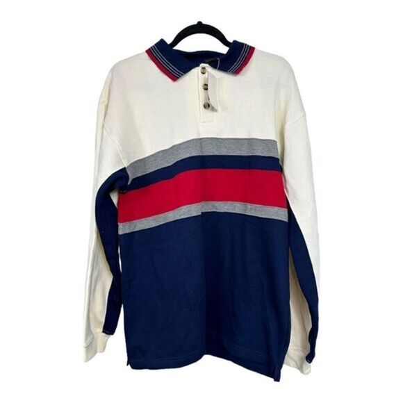 JC Penny dead stock USA Olympics polo lightweight sweater size M - Picture 1 of 7